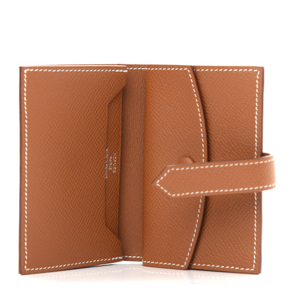 Hermes Epsom Mini Bearn Wallet Gold 5 of 6