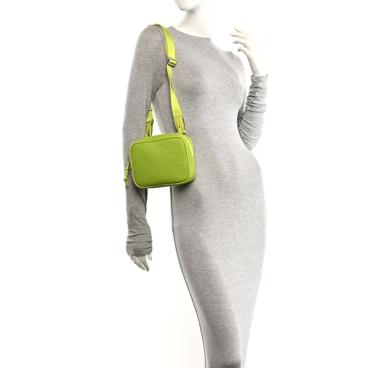 Rubber Effect Monogram GG Crossbody Bag Firefly