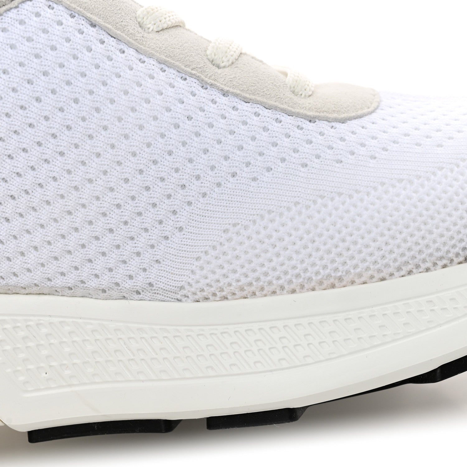 Hermes Technical Knit Suede Heros Sneakers 36 White 10 of 11