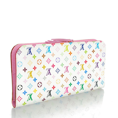 Louis Vuitton Monogram Multicolor Insolite Wallet White Litchi 3 of 7