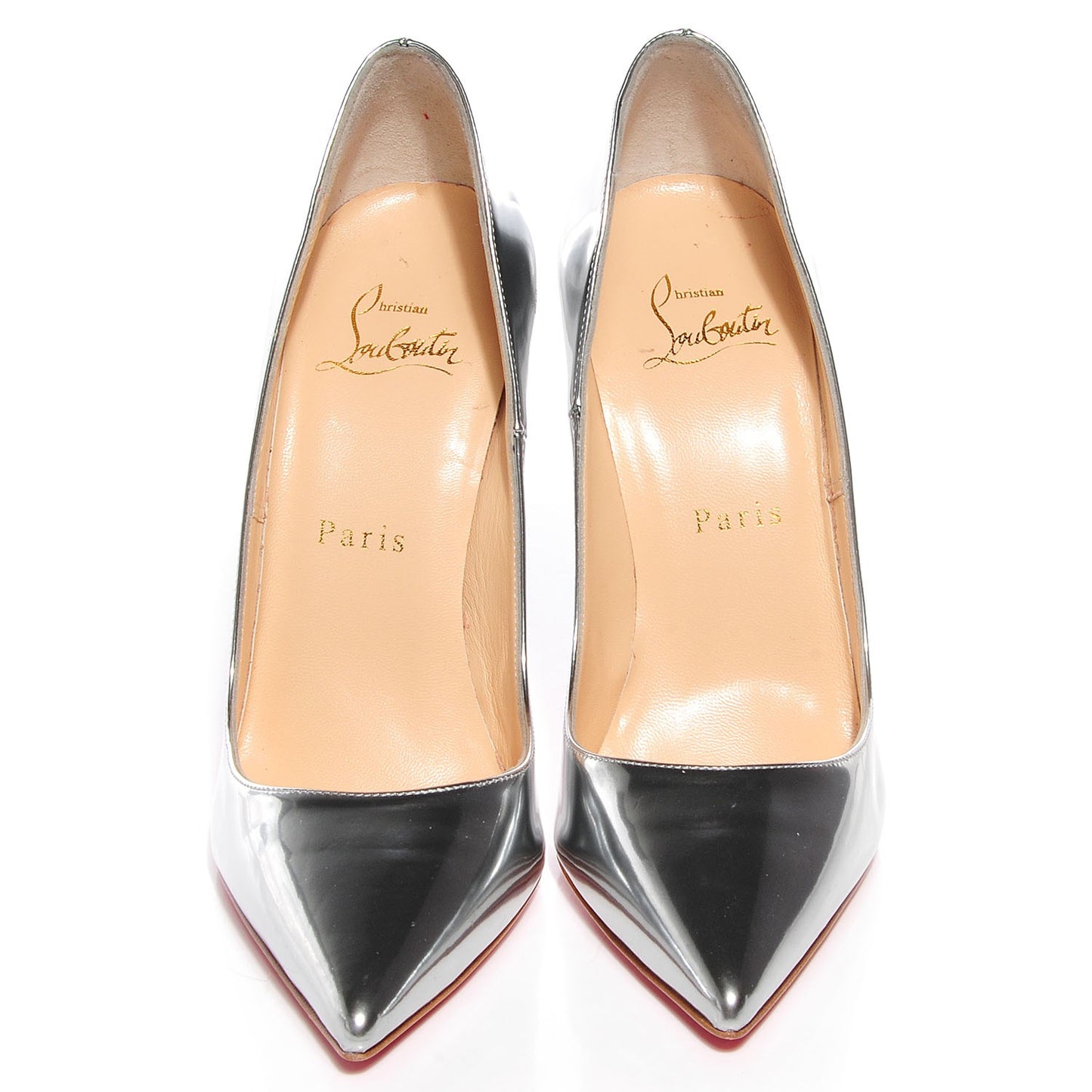 Metallic Calfskin So Kate 120 Pumps 36 Silver