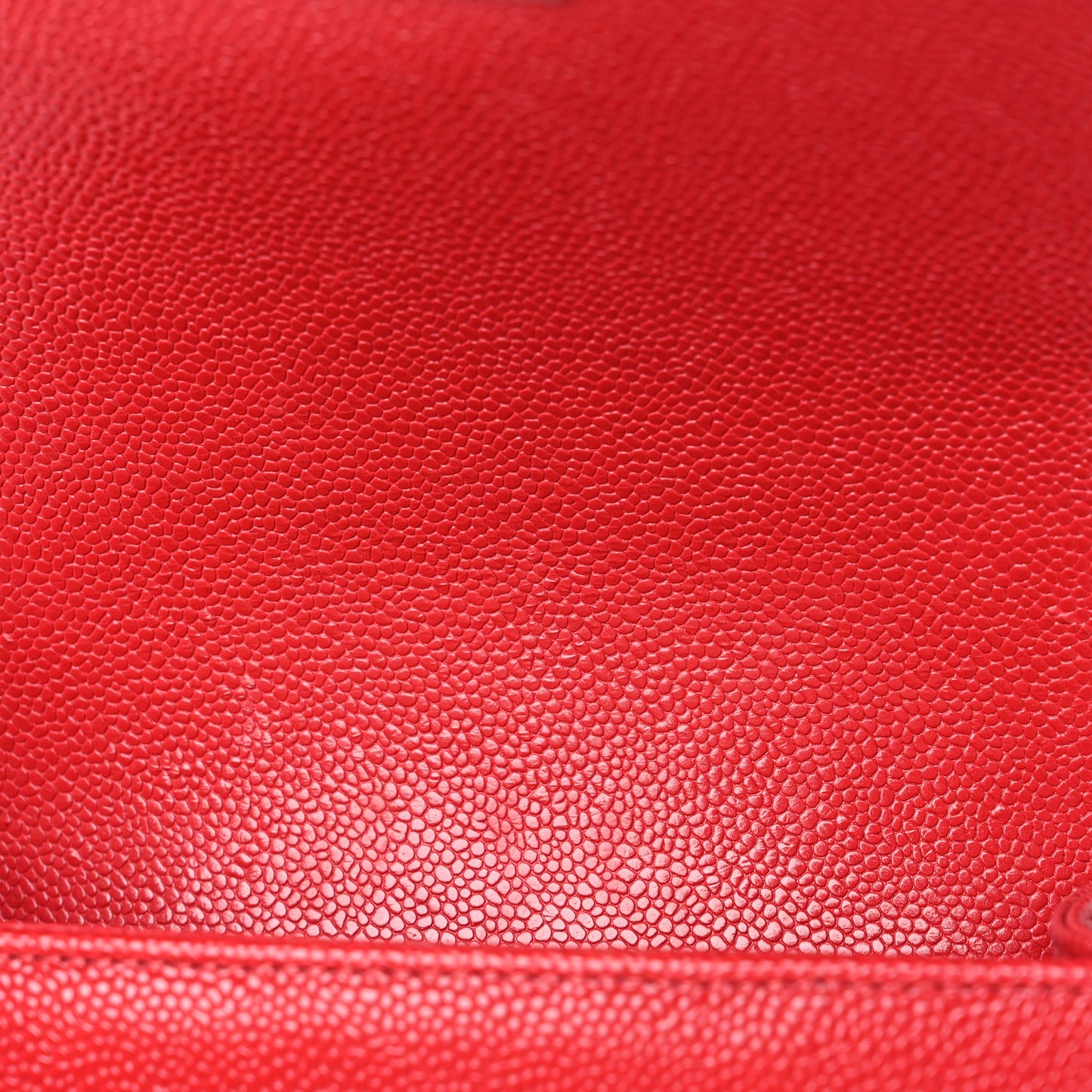 Caviar Quilted Small Boy Flap Red