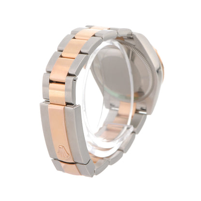 Rolex Stainless Steel 18K Everose Gold Diamond 31mm Oyster Perpetual Datejust Watch Chocolate Roman 178341 7 of 10