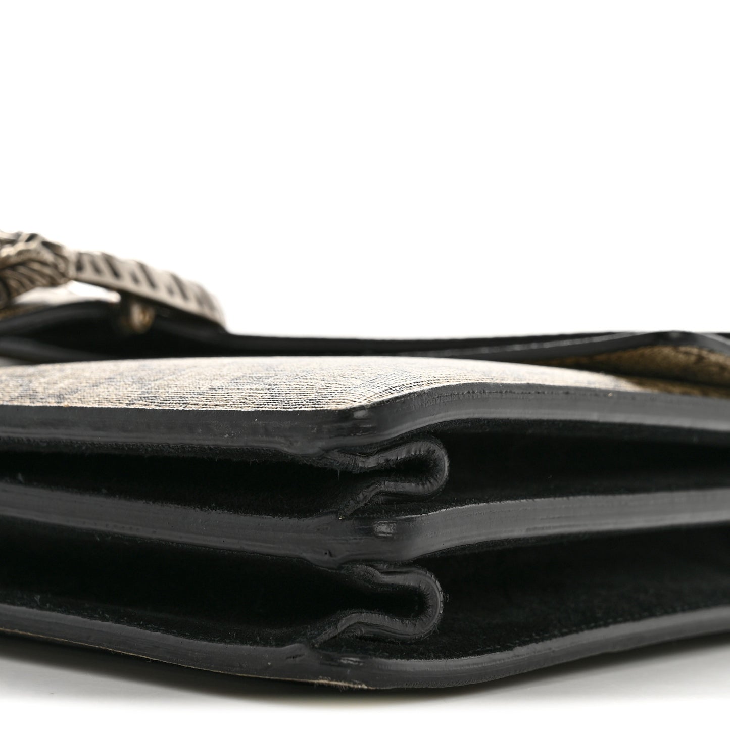 GG Supreme Monogram Medium Dionysus Shoulder Bag Black