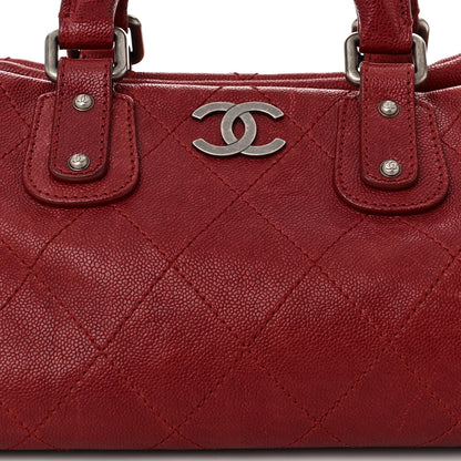 Chanel Caviar Small Outdoor Ligne Doctor Bag Red 8 of 12