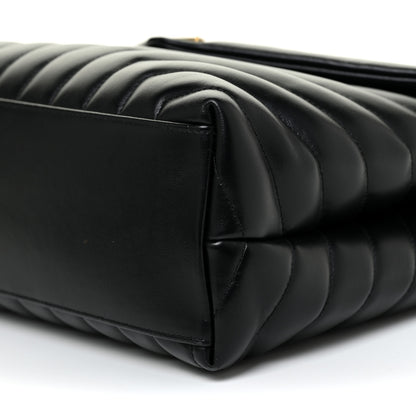 Saint Laurent Calfskin Y Quilted Monogram Medium Loulou Chain Satchel Black 6 of 14