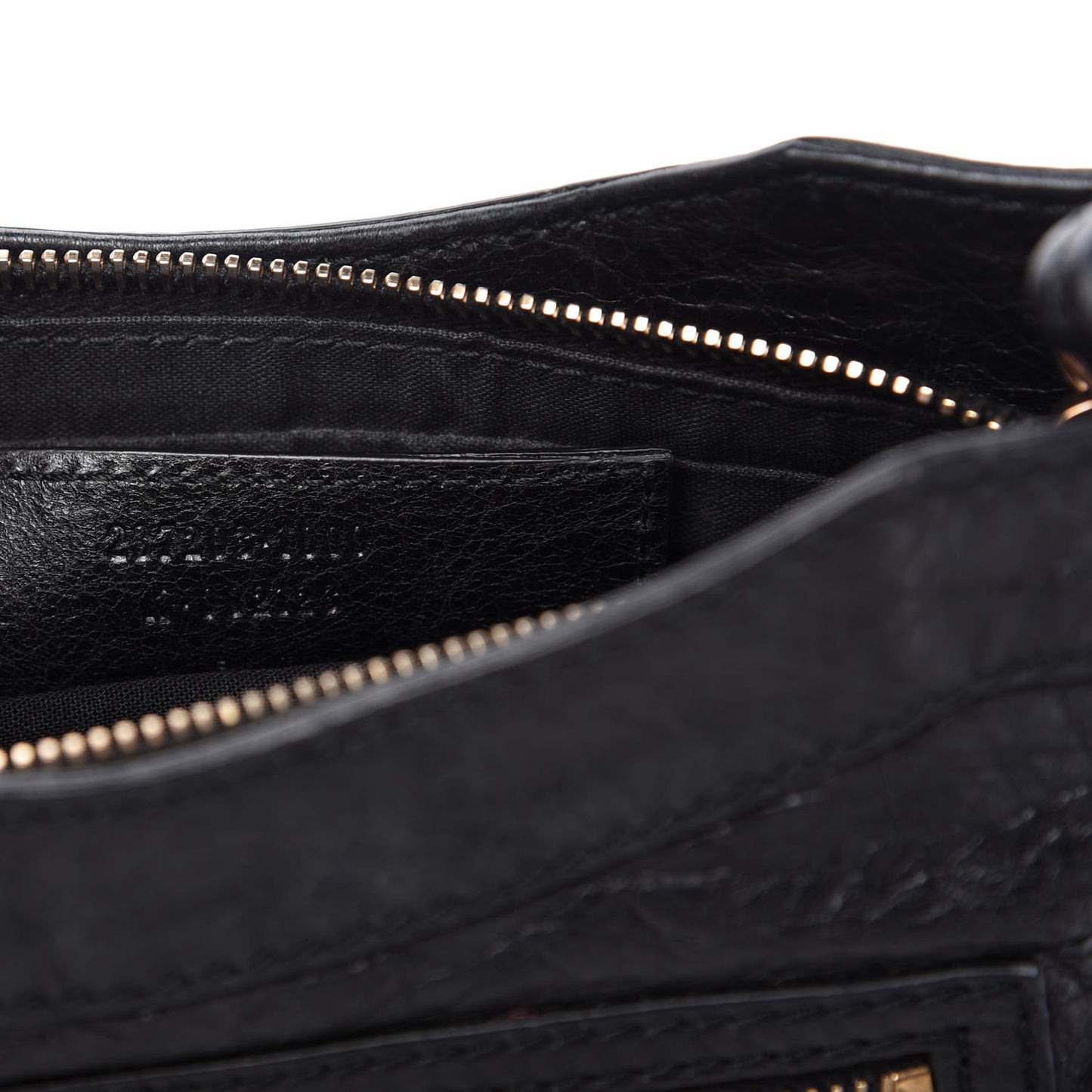 Agneau Giant 12 Rose Gold Hardware Hip Black