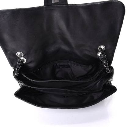 Chanel Lambskin Quilted Maxi Chanel 3 Flap Black 4 of 6
