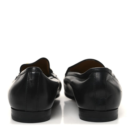 Gucci Calfskin Womens Jordaan Loafers 37.5 Black 6 of 11