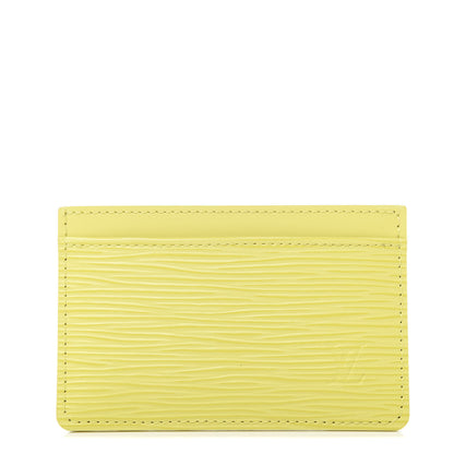 Louis Vuitton Epi Card Holder Vert Acide 1 of 6