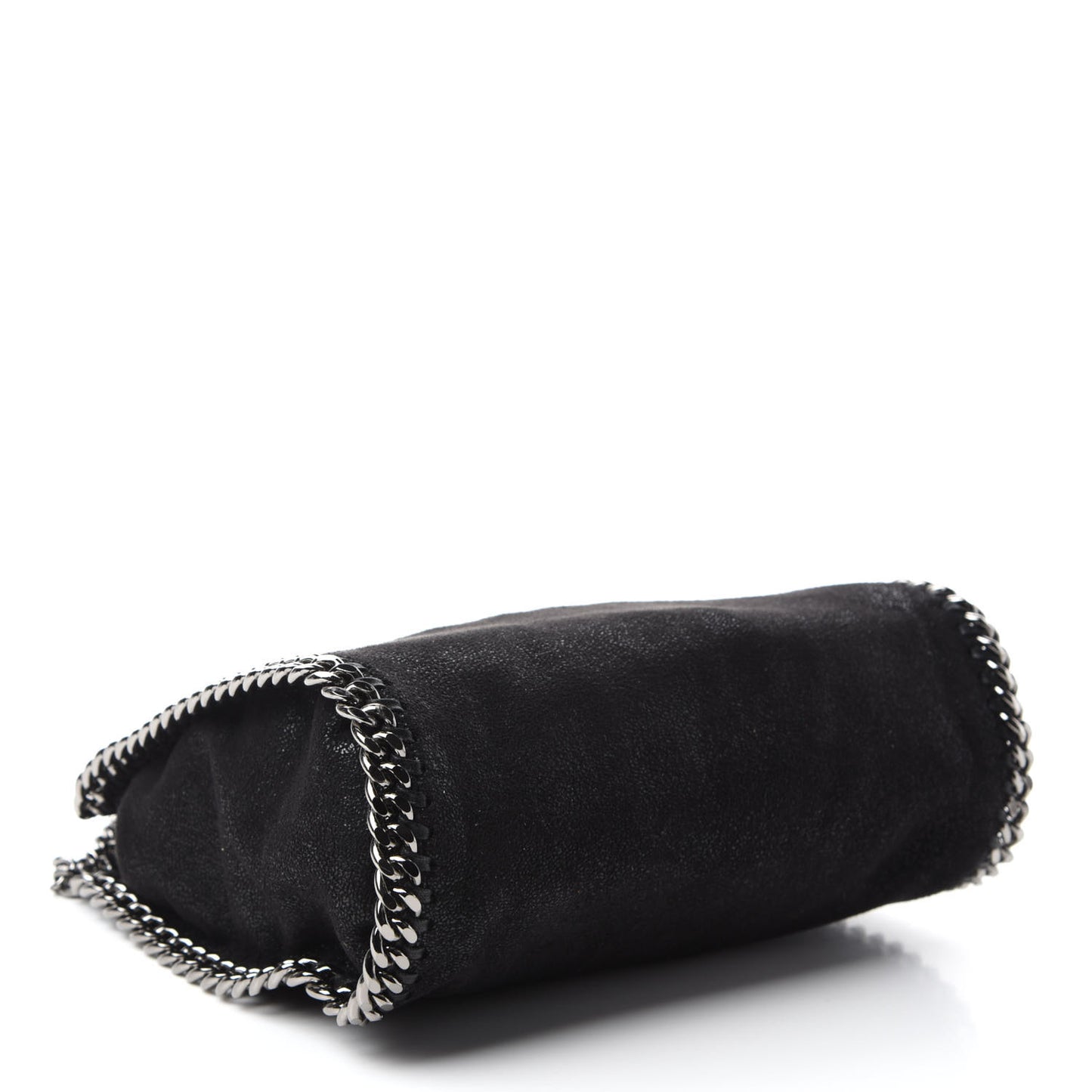 Shaggy Deer Mini Falabella Fold Over Tote Black