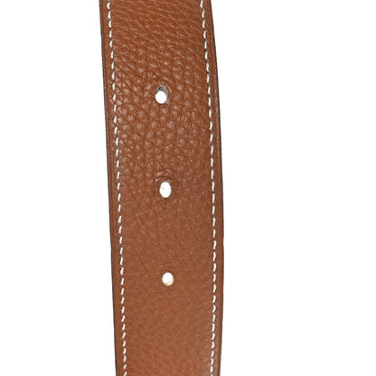 Hermes Box Togo 32mm Martelee H Belt 80 32 Black Gold 4 of 7
