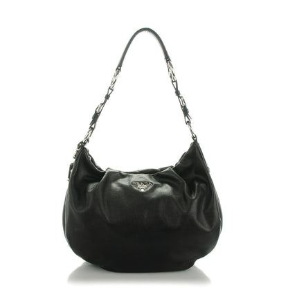 Prada Soft Calf Hobo Nero Black 1 of 8