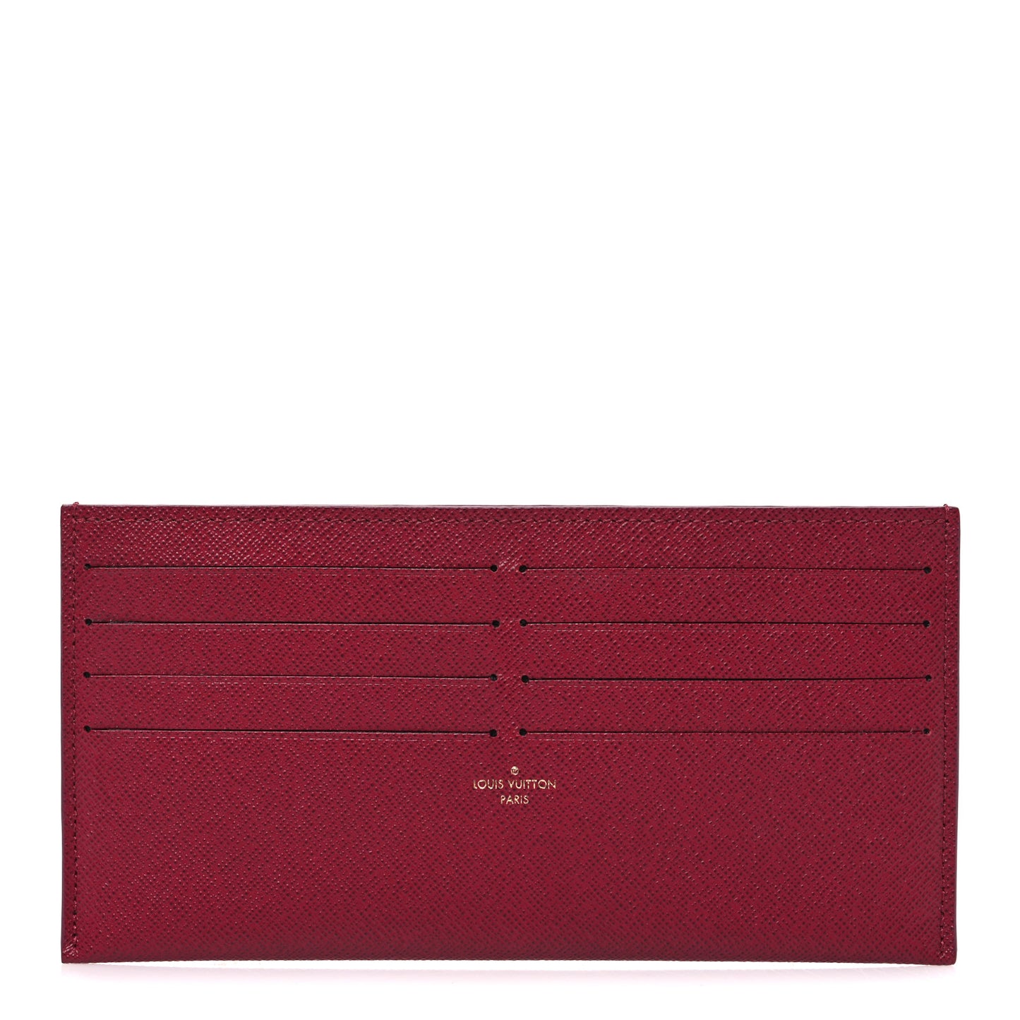 Calfskin Felicie Card Holder Insert Fuchsia