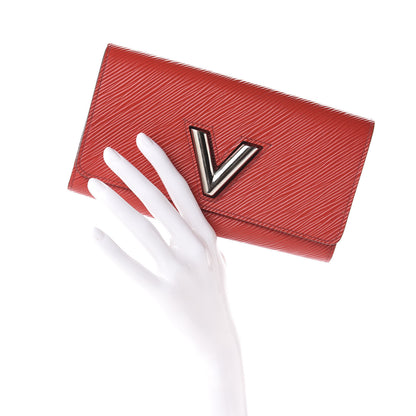 Louis Vuitton Epi Twist Wallet Coquelicot 2 of 11