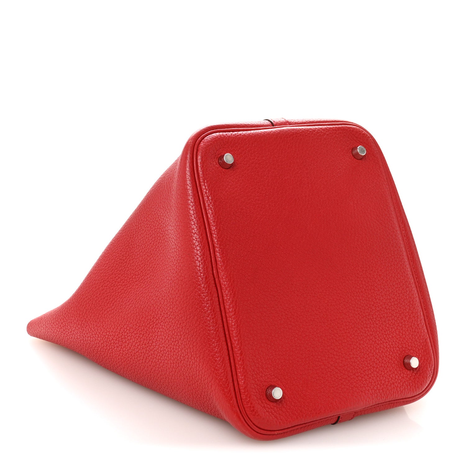 Hermes Taurillon Clemence Picotin Lock 22 MM Rouge Casaque 4 of 10