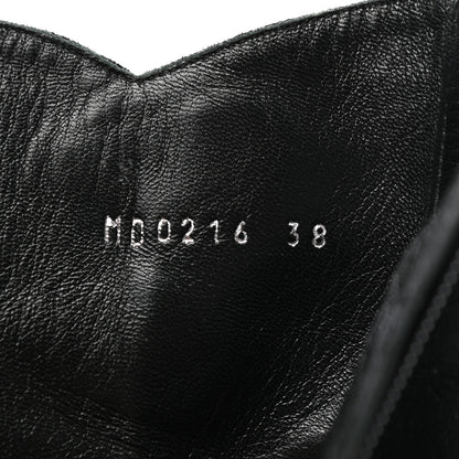 Christian Dior Suede Ankle Boots 38 Black 8 of 9