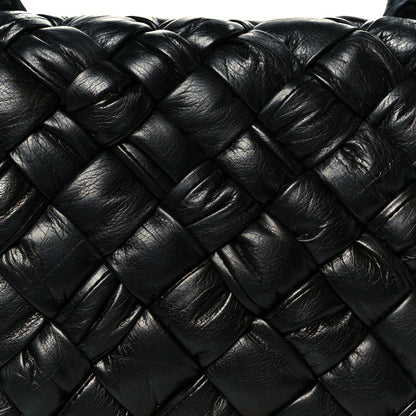 Bottega Veneta Calfskin Intreccio Rumple Desiree Shoulder Bag Black 10 of 12