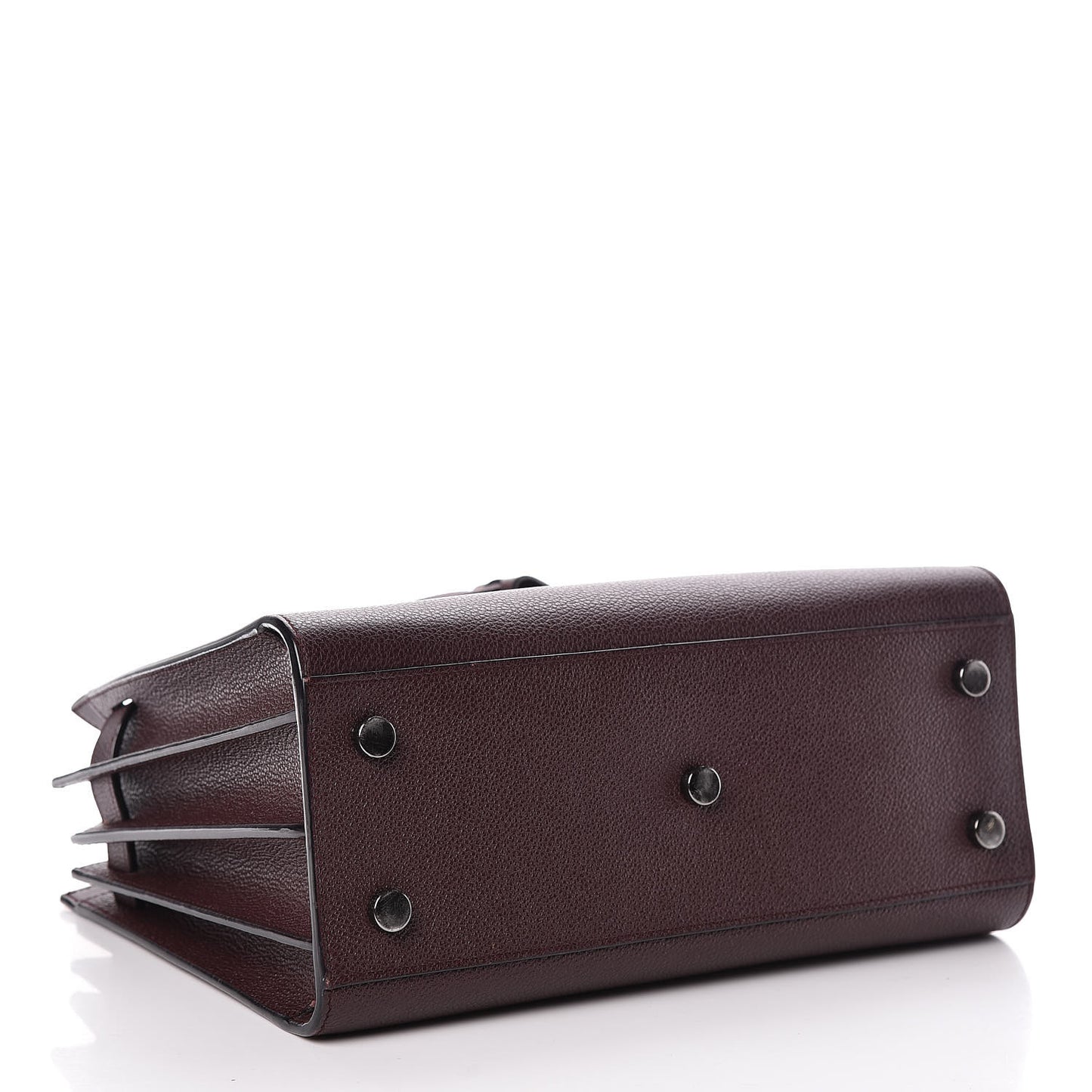 Grained Calfskin Baby Sac De Jour Amaranto