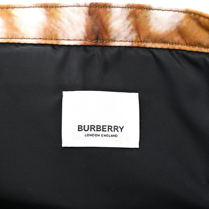 Burberry Nylon Deer Print Flat Tote Bag Black Brown 6 of 11