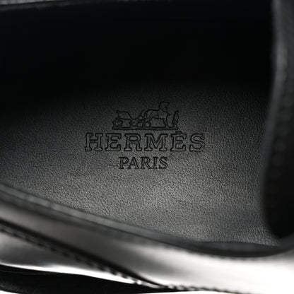 Hermes Glossed Calfskin First Oxford 35.5 Black 7 of 9