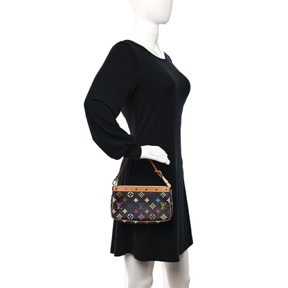Louis Vuitton Monogram Multicolor Pochette Accessories Black 2 of 9