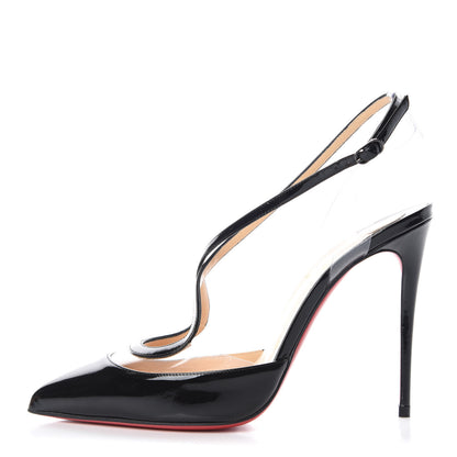Christian Louboutin Patent PVC Cupidetta 100 Pumps 37.5 Black 1 of 8