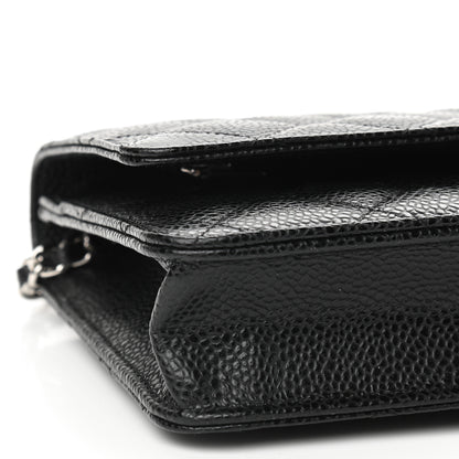 Chanel Caviar Quilted Wallet On Chain WOC Black 9 of 10