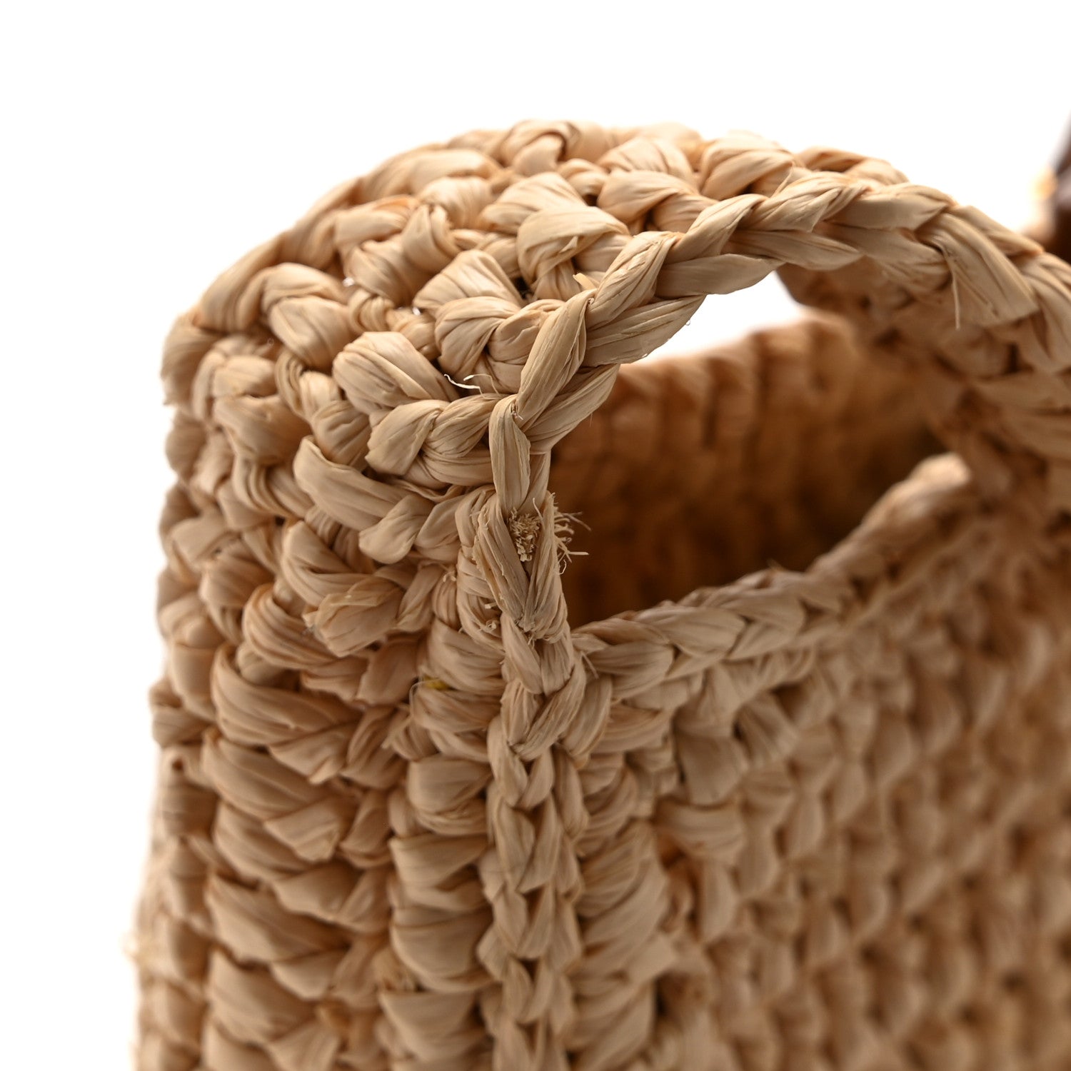 Saint Laurent Raffia Calfskin Le 5 A 7 Mini Hobo Natural Brick 14 of 14