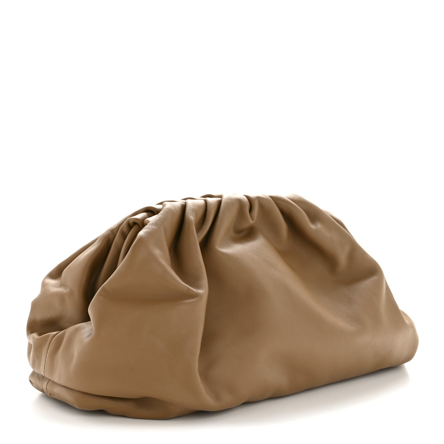Bottega Veneta Smooth Butter Calf The Pouch Oversized Clutch Cammello 3 of 10