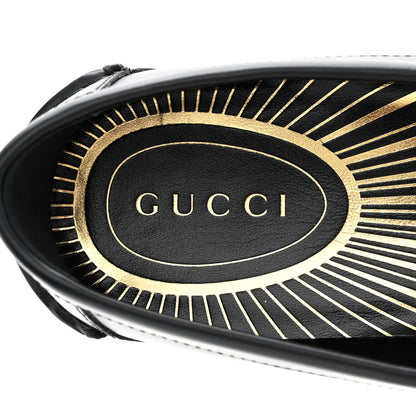 Gucci Millennial Ribot Mens Cara Loafers 10 Black 7 of 9
