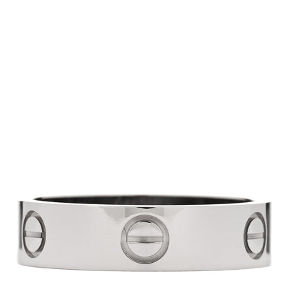 Cartier 18K White Gold 5.5mm LOVE Ring 60 9 1 of 4