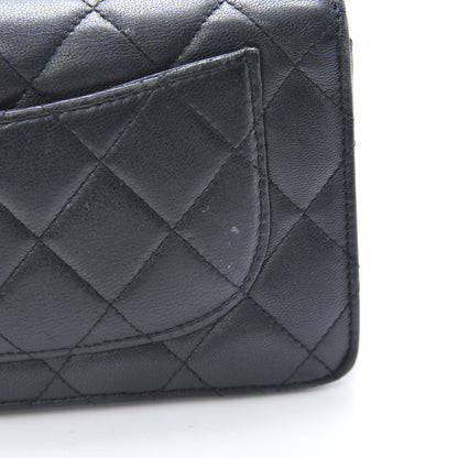 Chanel Lambskin Quilted Yen Wallet Black 12 of 14