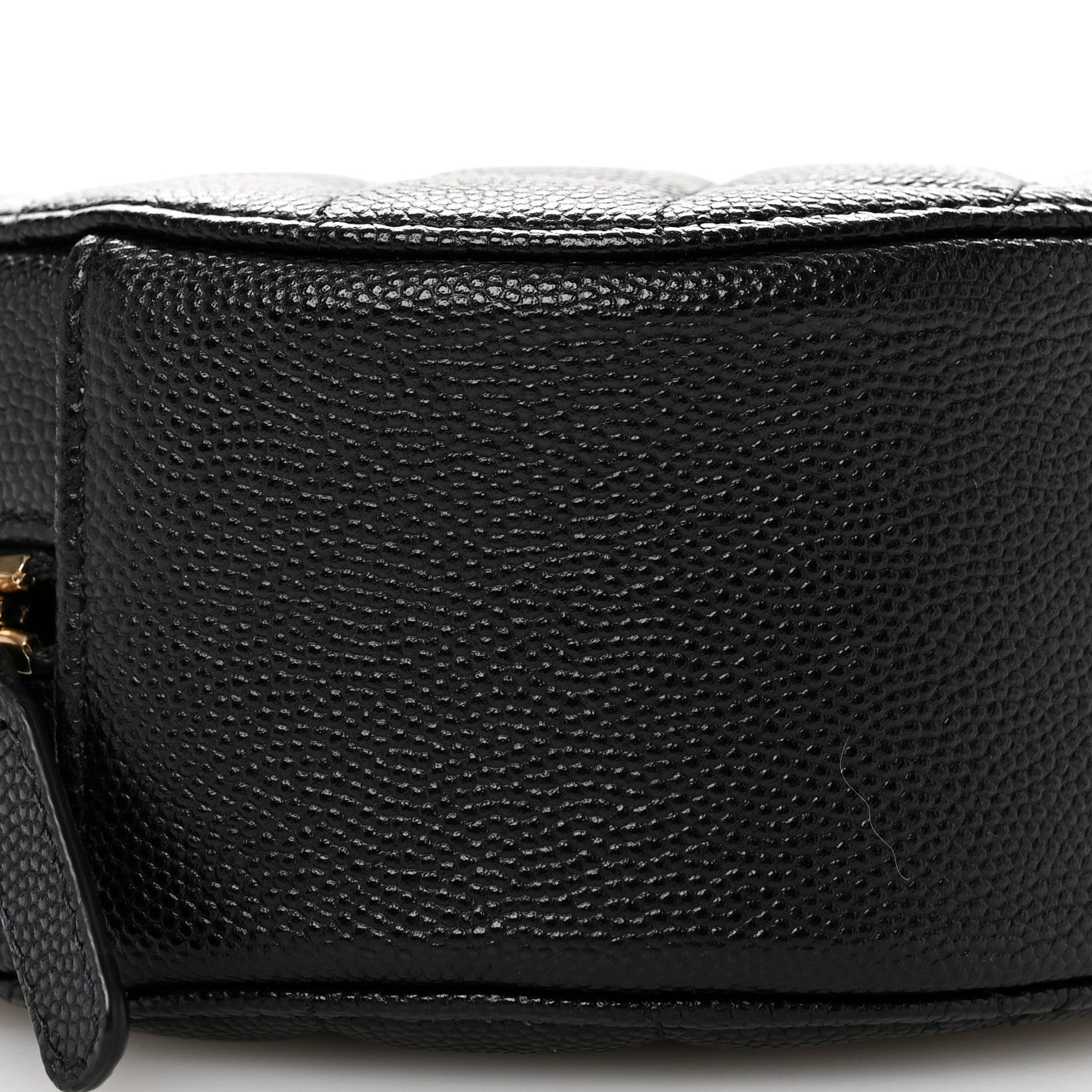 Chanel Caviar Quilted Round Clutch With Chain Black 9 of 10