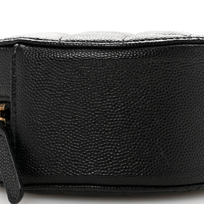 Chanel Caviar Quilted Round Clutch With Chain Black 9 of 10