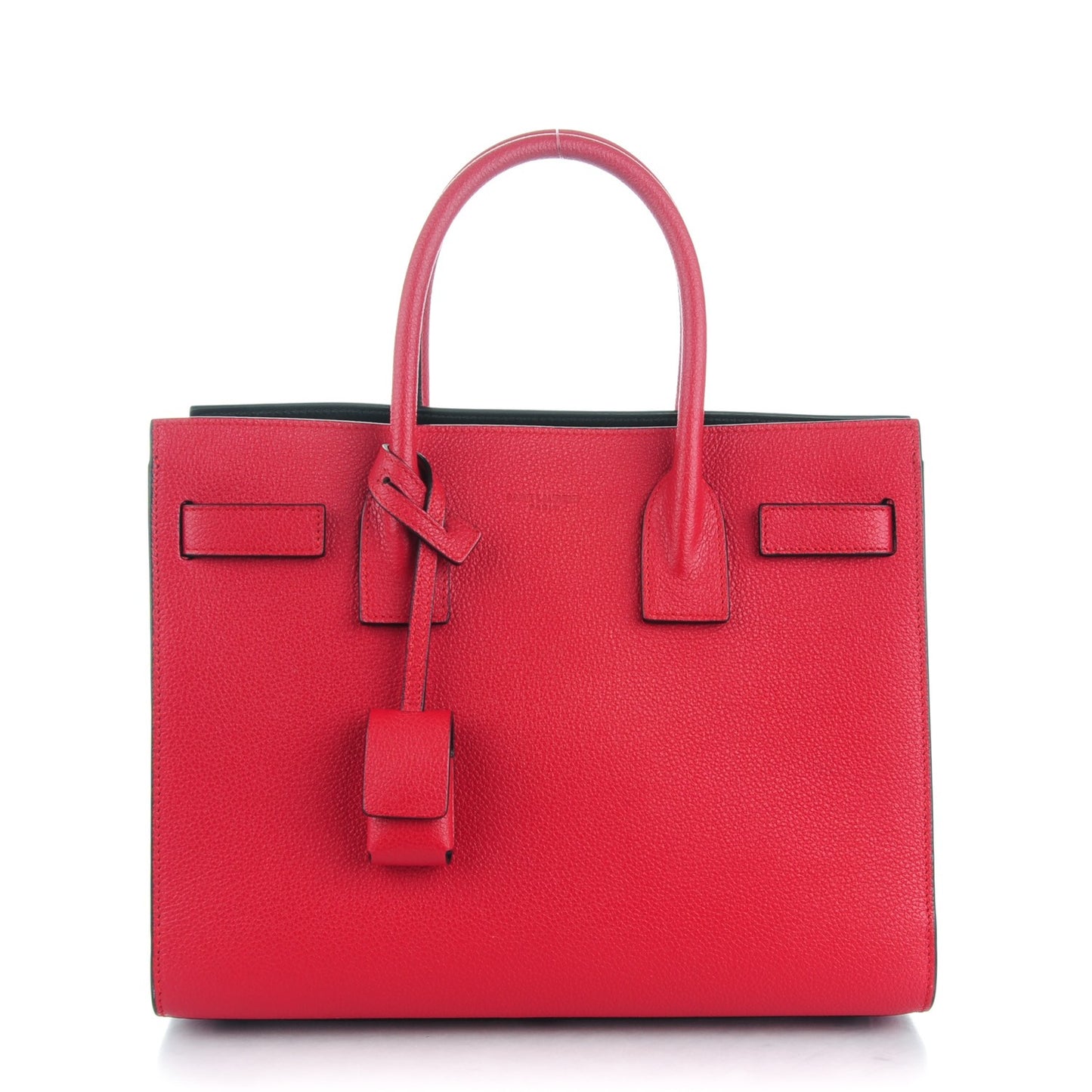 Grained Calfskin Baby Sac De Jour Red