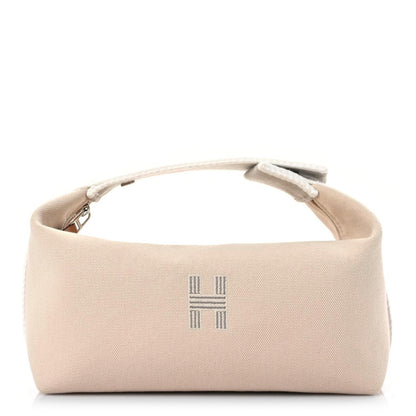 Hermes Canvas Small Bride-A-Brac Pouch Natural 1 of 11