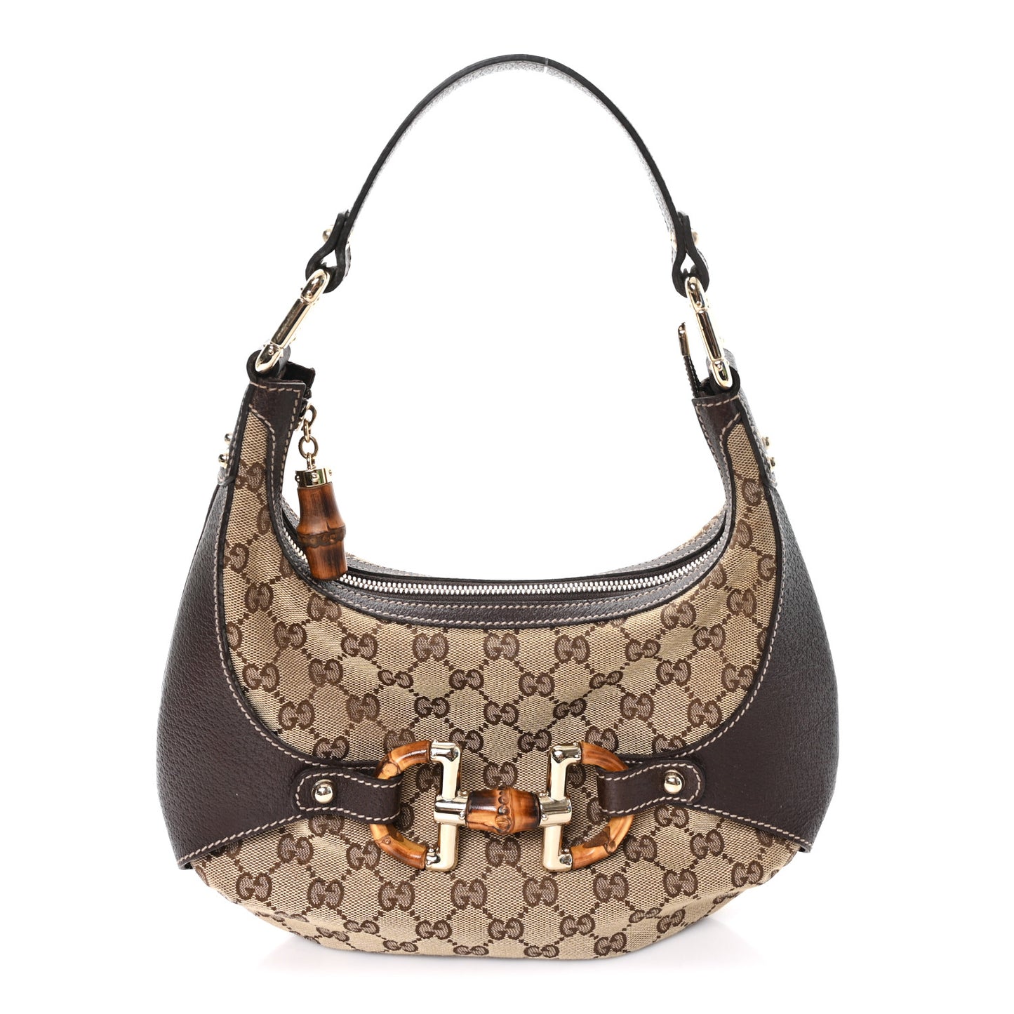 Monogram Bamboo Horsebit Amalfi Hobo Brown