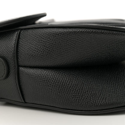 Christian Dior Grained Calfskin Saddle Bag Black 9 of 13