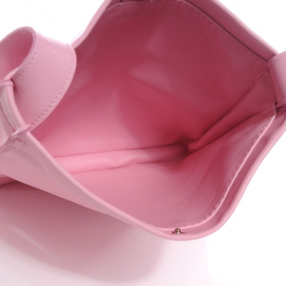 Hermes Lambskin Clou De Selle Pouch Petal Pink 5 of 7