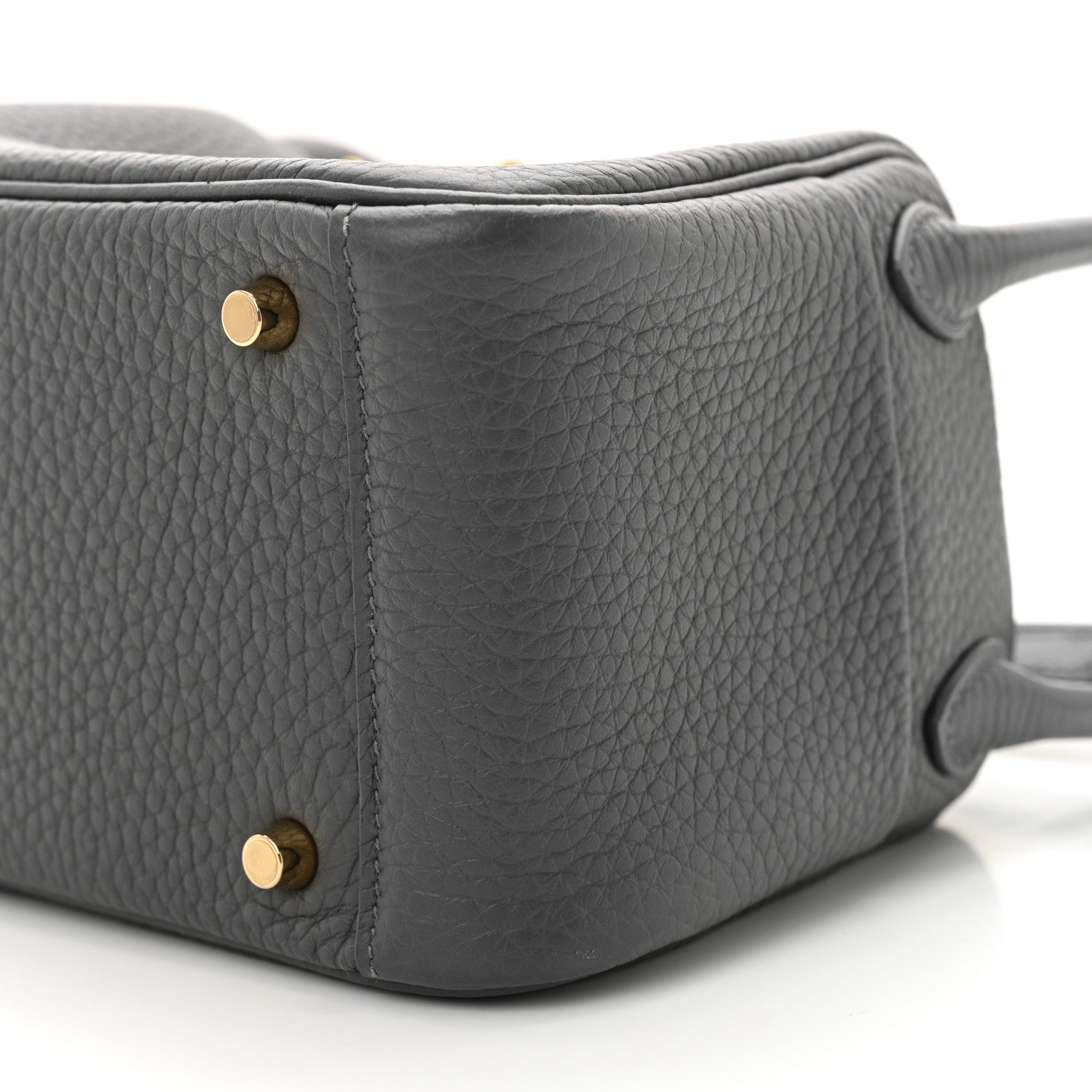 Hermes Taurillon Clemence Mini Lindy 20 Ardoise 10 of 11