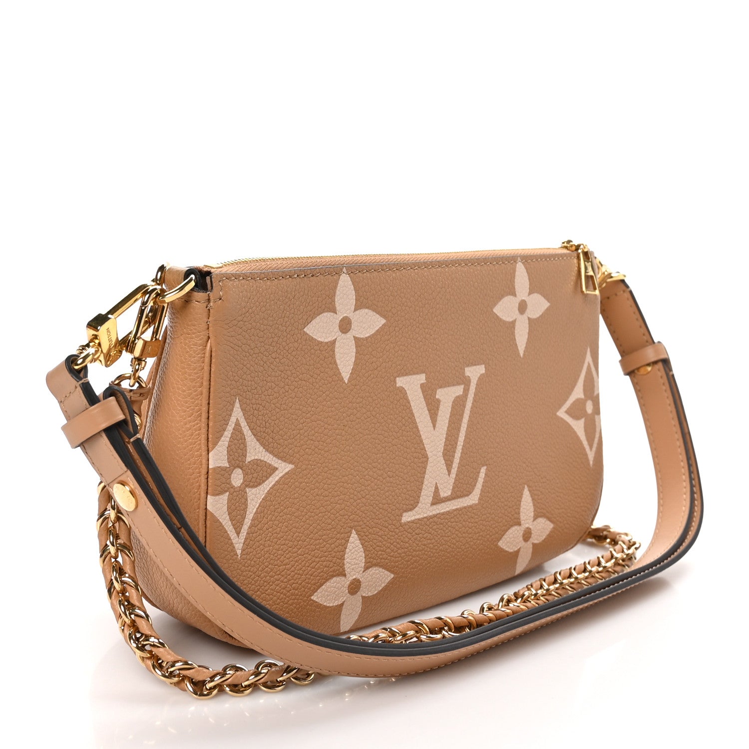 Louis Vuitton Empreinte Monogram Giant Multi Pochette Accessories Arizona Creme 3 of 11