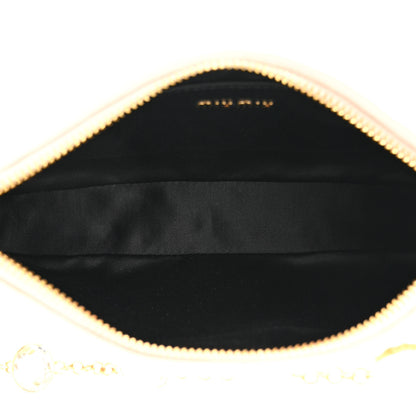 Miu Miu Nappa Matelasse Crystal Mini Shoulder Bag White 5 of 11