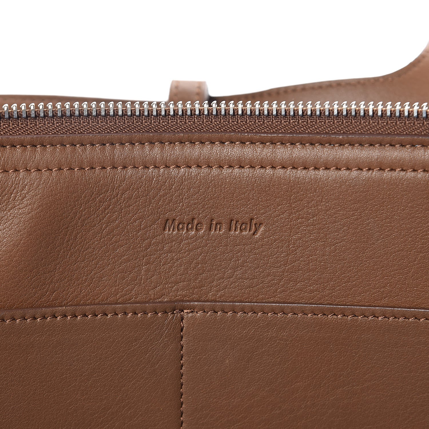 Celine Calfskin Medium Tri-Fold Bag Taupe 6 of 12