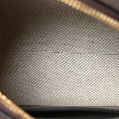 Gucci GG Supreme Monogram Textured Dollar Calfskin Web Mini Ophidia Top Handle Bag Beige Ebony New Acero 5 of 10