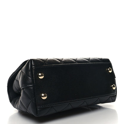 Chanel Caviar Quilted Extra Mini Coco Handle Flap Black 3 of 9