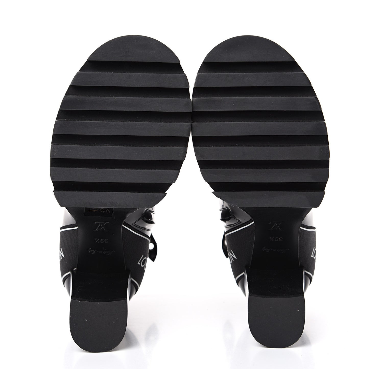 Glazed Calfskin Star Trail Ankle Boots 39.5 Black