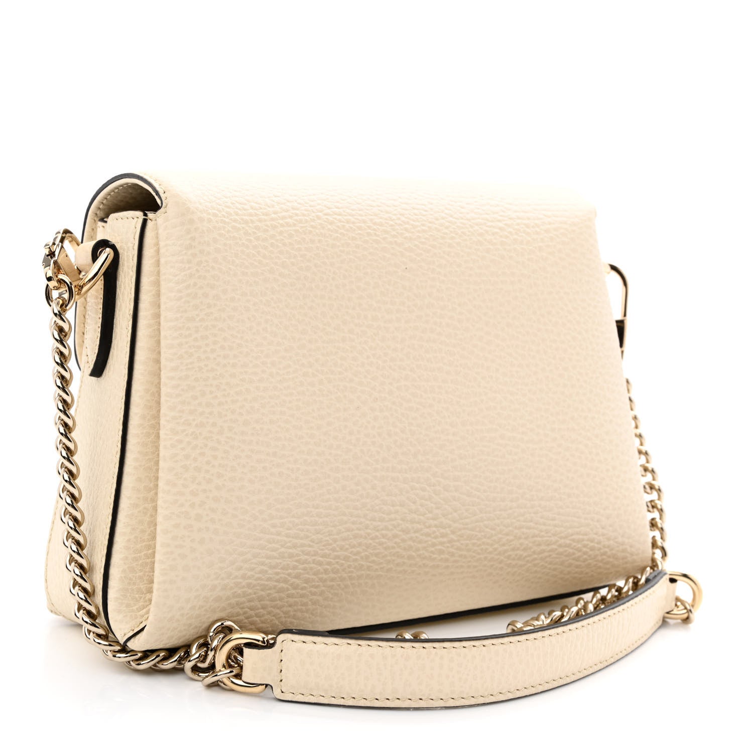 Gucci Dollar Calfskin Interlocking G Crossbody Bag Mystic White 3 of 10