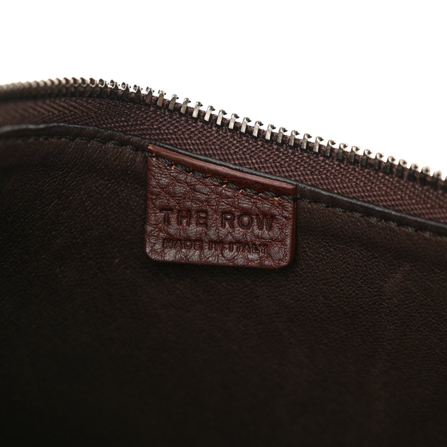 Grained Calfskin Half Moon Shoulder Bag Raisin
