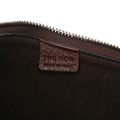 The Row Grained Calfskin Half Moon Shoulder Bag Raisin 6 of 9